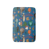 Oceania Colorful Fishes on Cobalt Blue Background Badematte (Vorderseite Vertikal)