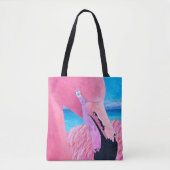 Oceania The Big Head Flamingo Tote Bag Tasche (Vorderseite)
