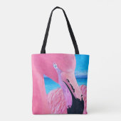 Oceania The Big Head Flamingo Tote Bag Tasche (Rückseite)