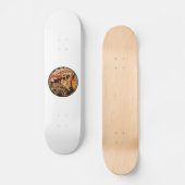 Oceania Wood Tattoo Skateboard (Vorderseite)