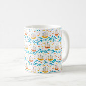 Oceanic Adventure: Yellow and Red Sailing Ships wi Kaffeetasse (VorderseiteRechts)