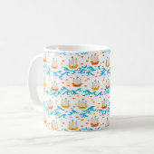Oceanic Adventure: Yellow and Red Sailing Ships wi Kaffeetasse (Vorderseite Links)