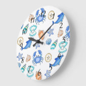 Oceanic Art Große Wanduhr (Winkel)