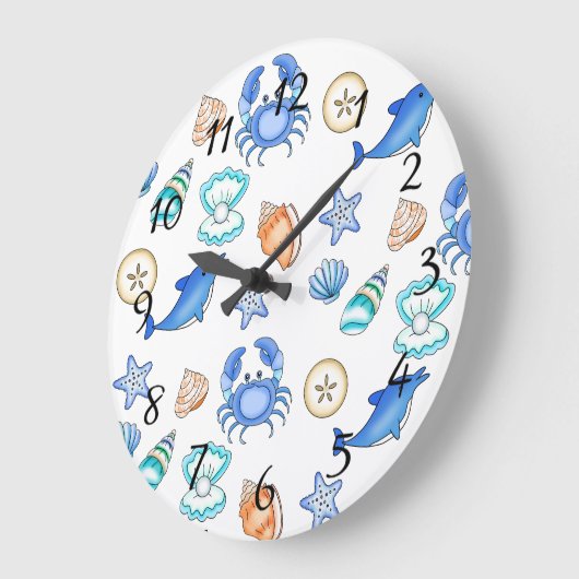 Oceanic Art Große Wanduhr (Winkel)