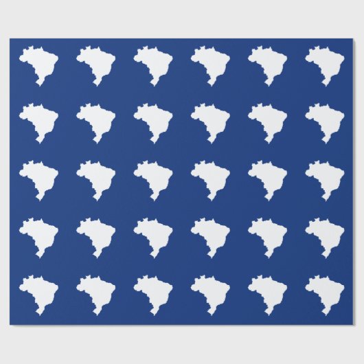 Oceanic Blue Festive Brasilien: Emporio Moffa Geschenkpapier (Flach)