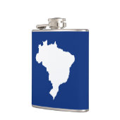 Oceanic Blue Festive Brasilien Flachmann (Links)