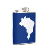 Oceanic Blue Festive Brasilien Flachmann (Rechts)