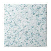 Oceanic Blue Terrazzo Print Fliese (Vorderseite)