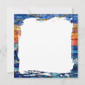 Oceanic Coastal Ocean Waves Sunset   Karte (Rückseite)