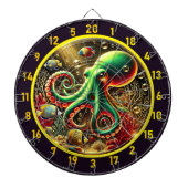Oceanic Dream Octopus Dartboard Dartscheibe (vorne)