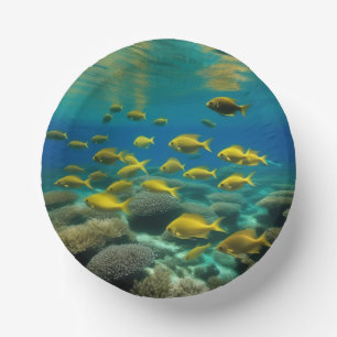 "Oceanic Elegance: Fisch Inspiriert Papierschalen" Pappteller