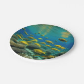 "Oceanic Elegante: Fish Underwater Collection Pappteller (Schrägansicht)