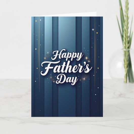 Oceanic Fathers Day Script Card Karte (Vorderseite)