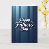Oceanic Fathers Day Script Card Karte (Gelbe Blume)