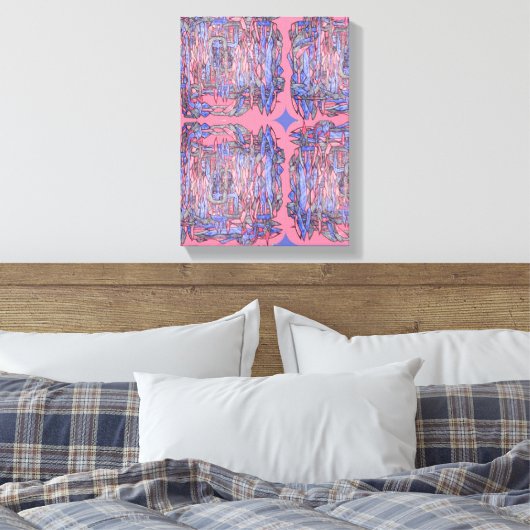 Oceanic Geometry Abstract Wall Art Leinwanddruck (Insitu (Schlafzimmer))
