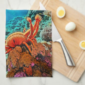 Oceanic Light Ray Fantasy Design Geschirrtuch (Viertel Falte)