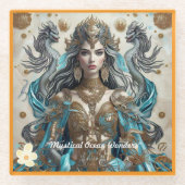 "Oceanic Luxury Touch" Glasuntersetzer (Vorderseite)