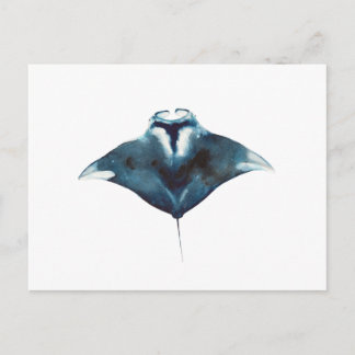 Oceanic Manta Ray Postcard Postkarte