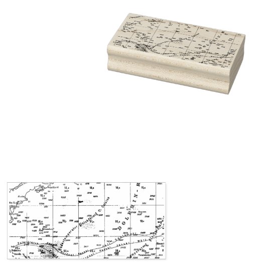 Oceanic Map Rubber Briefmarke Gummistempel (Stempel)