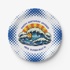 Oceanic Maritime Ocean Themed for Boy's Birthday  Pappteller