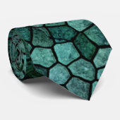 Oceanic Mosaic Crust Textur Abstract Pattern Krawatte (Gerollt)