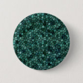 Oceanic Mosaic Crust Textur Abstraktes Muster Button (Vorderseite)