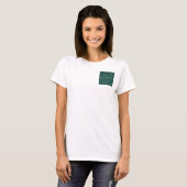 Oceanic Mosaic Crust Texture Abstract Pattern T-Shirt (Vorne ganz)