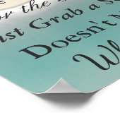 Oceanic Seating Poster Wedding Beach Thema (Ecke)