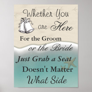 Oceanic Seating Poster Wedding Beach Thema