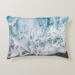 Oceanic Serenity Beach Water Pillow Dekokissen
