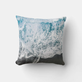 Oceanic Serenity Beach Water Pillow Kissen