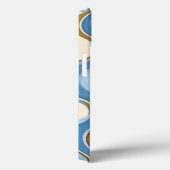 Oceanic Summer Waves Minimalistic With Initial Case-Mate iPhone Hülle (Rückseite / Rechts)