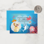 Oceanic Theme Geburtstagskarte Mitteilungskarte (Vorderseite/Rückseite Beispiel)