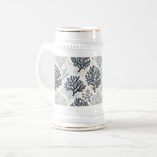 Oceanic Vibes Botanical Corals Bierglas (Vorderseite Links)