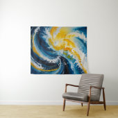 Oceanic Whirlwind Wandteppich (Beispiel (Horizontal))
