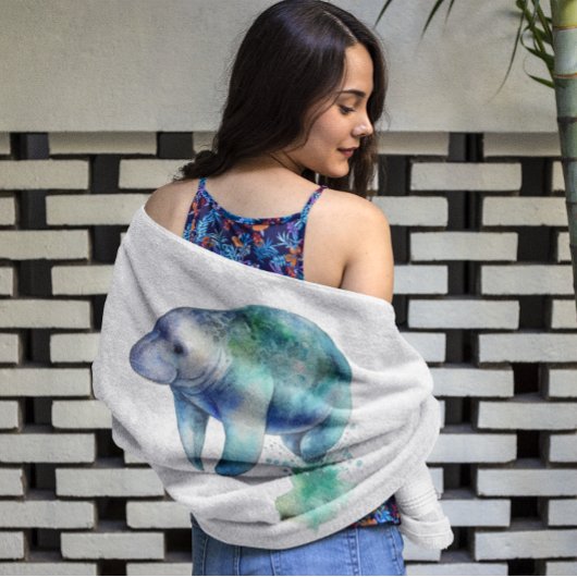 Oceanic Whisper Manatee Badehandtuch