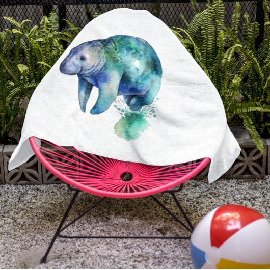 Oceanic Whisper Manatee Badehandtuch