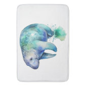 Oceanic Whisper Manatee Badematte (Vorderseite Vertikal)