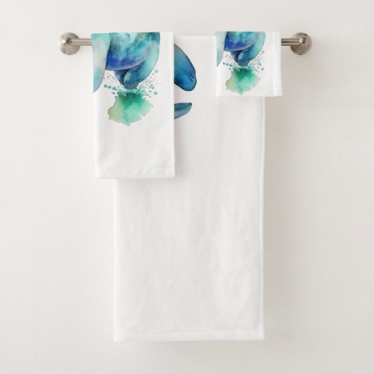 Oceanic Whisper Manatee Badhandtuch Set (Insitu)