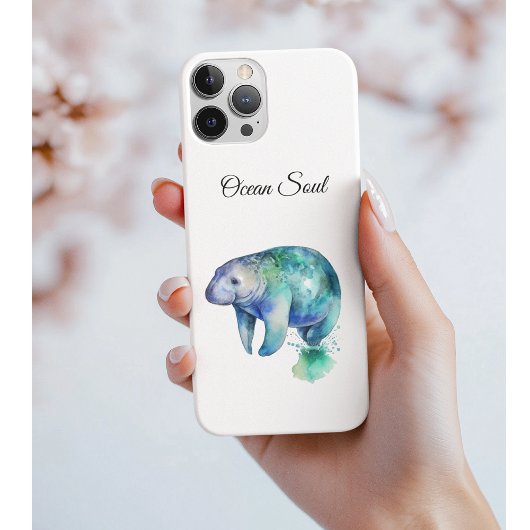 Oceanic Whisper Manatee, custom Case-Mate iPhone Hülle