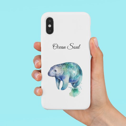 Oceanic Whisper Manatee, custom Case-Mate iPhone Hülle