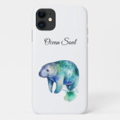 Oceanic Whisper Manatee, custom Case-Mate iPhone Hülle (Rückseite)