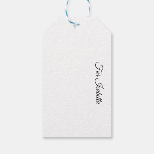 Oceanic Whisper Manatee, custom Geschenkanhänger (Rückseite)