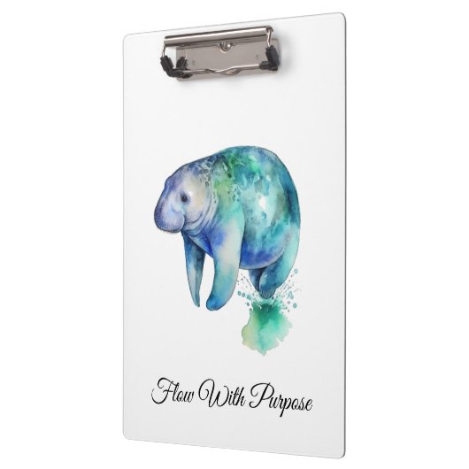 Oceanic Whisper Manatee, custom Klemmbrett (Links)