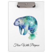 Oceanic Whisper Manatee, custom Klemmbrett (Vorderseite)