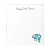 Oceanic Whisper Manatee, custom Notizblock (Vorderseite)