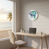 Oceanic Whisper Manatee Große Wanduhr