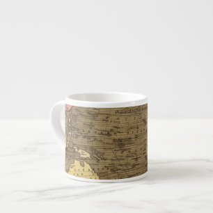 Oceanica Handfarbiger Atlas-Karte Espressotasse