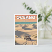 Oceano Sand Dunes California Postkarte (Stehend Vorderseite)