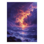 Oceano y cielo embravecidos: surrealismo  poster (Vorderseite)